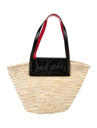 Christian Louboutin Raffia Top Handle Bag