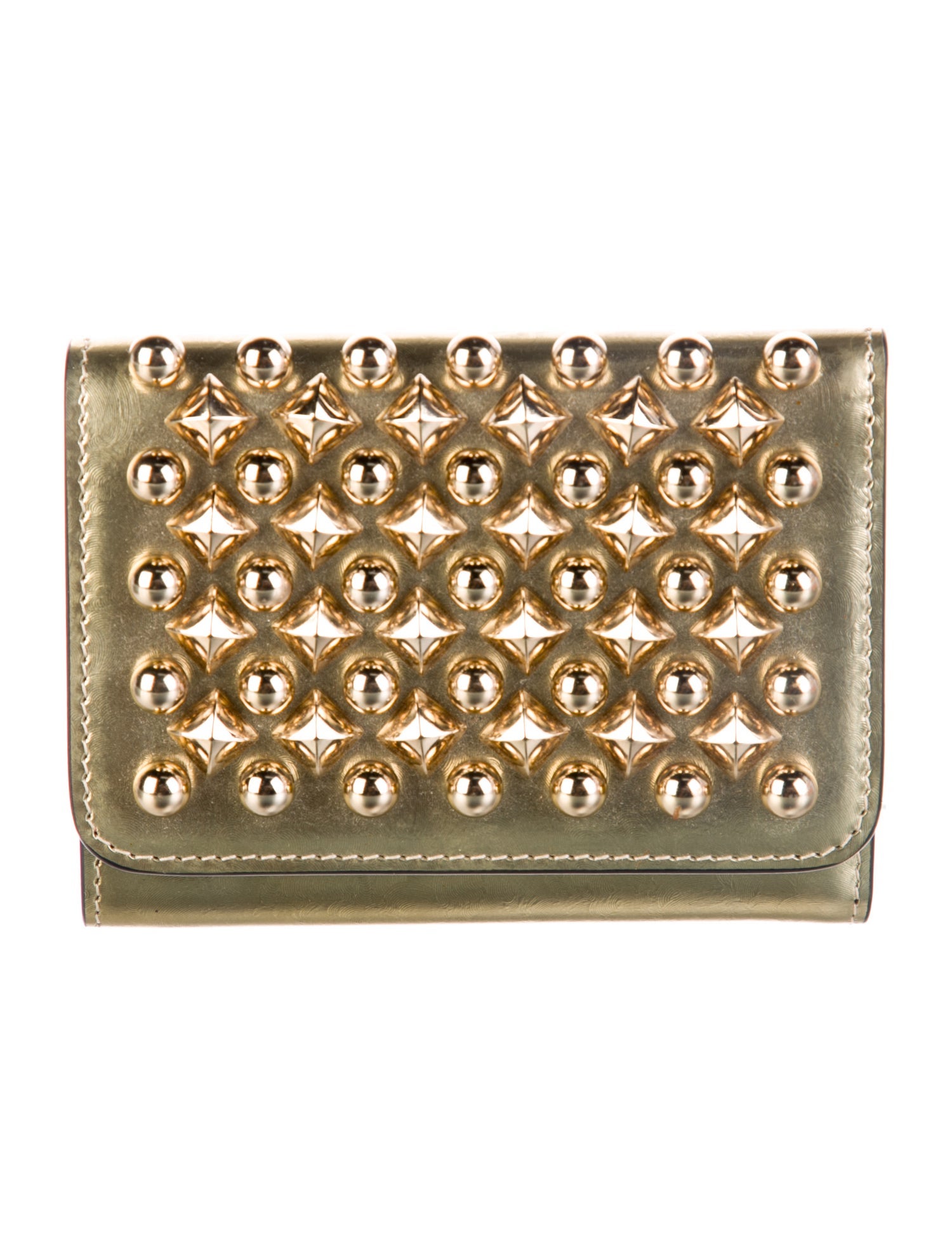 Christian Louboutin Leather Printed Compact Wallet