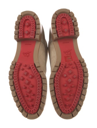 Christian Louboutin Suede Grosgrain Trim Sock Boots