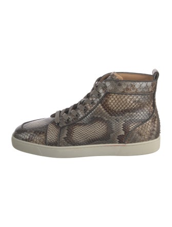 Christian Louboutin Snakeskin Animal Print Sneakers