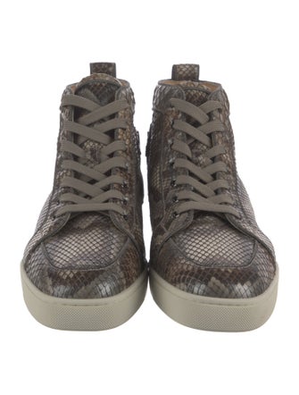 Christian Louboutin Snakeskin Animal Print Sneakers