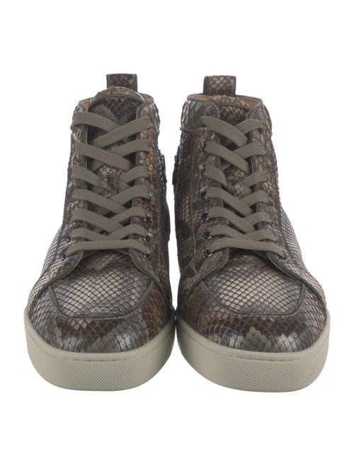 Christian Louboutin Snakeskin Animal Print Sneakers