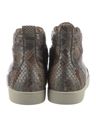 Christian Louboutin Snakeskin Animal Print Sneakers