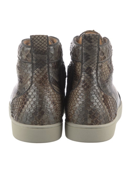 Christian Louboutin Snakeskin Animal Print Sneakers