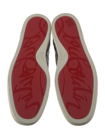 Christian Louboutin Snakeskin Animal Print Sneakers