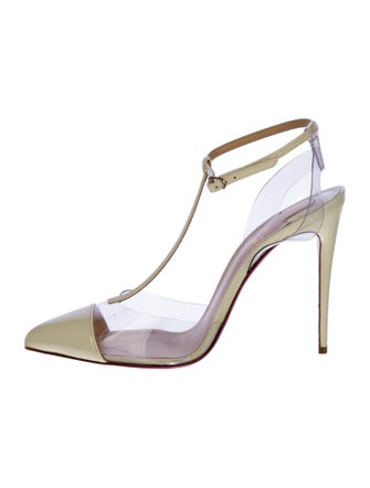 Christian Louboutin Nosy Patent Leather T-Strap Pumps