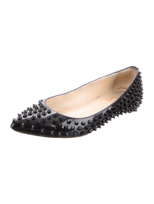 Christian Louboutin Spike Accents Leather Ballet Flats