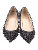 Christian Louboutin Spike Accents Leather Ballet Flats