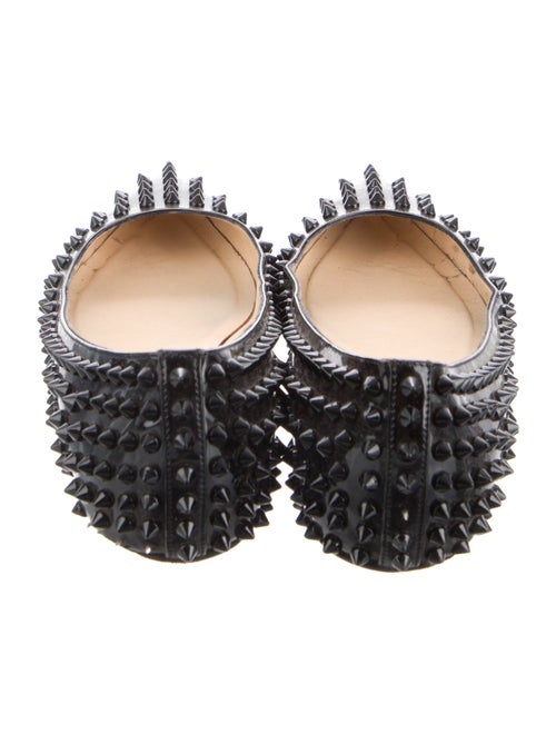 Christian Louboutin Spike Accents Leather Ballet Flats