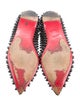 Christian Louboutin Spike Accents Leather Ballet Flats