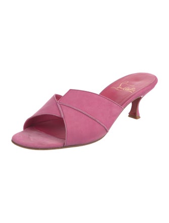 Christian Louboutin Suede Slides