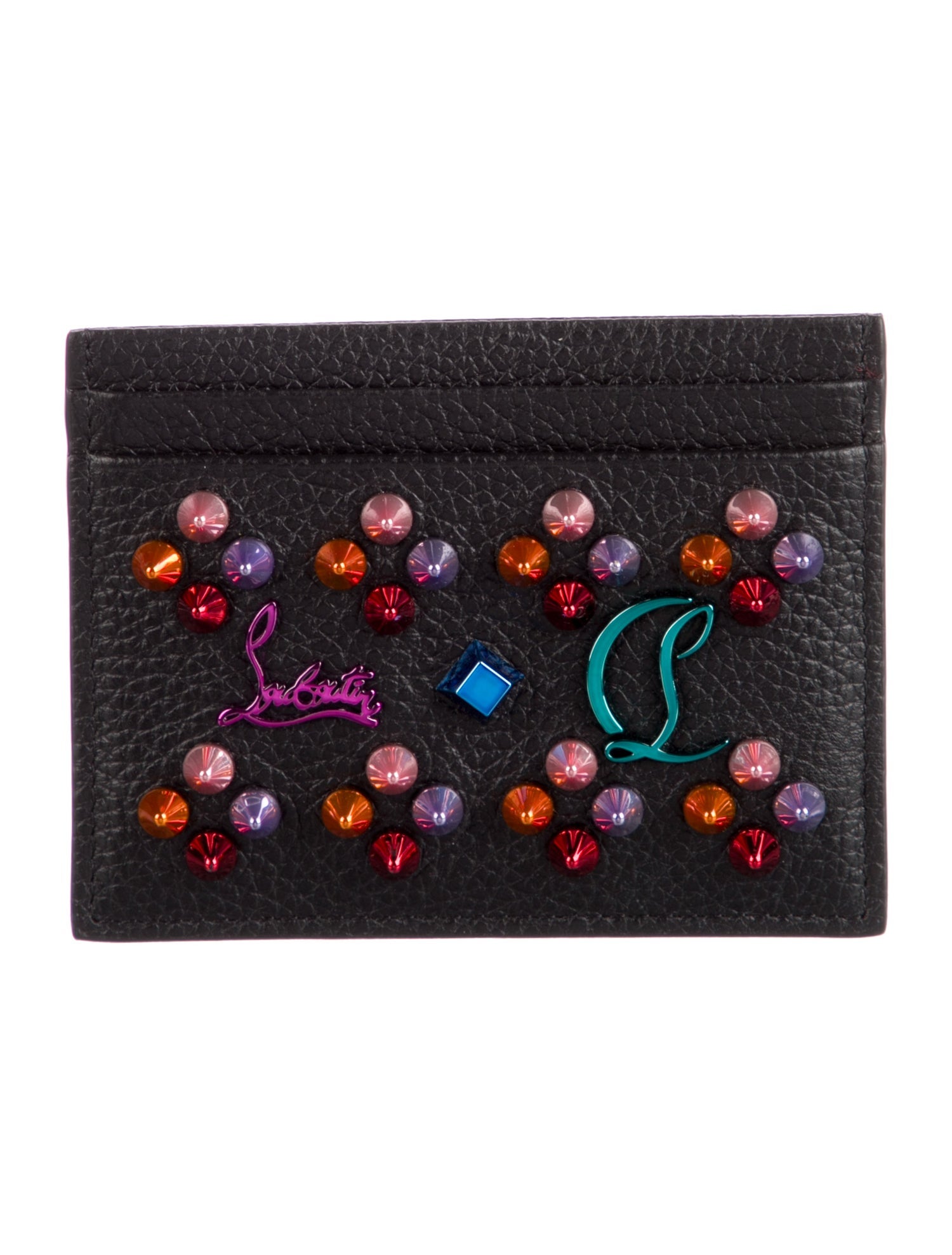 Christian Louboutin Leather Printed Card Holder w/ Tags