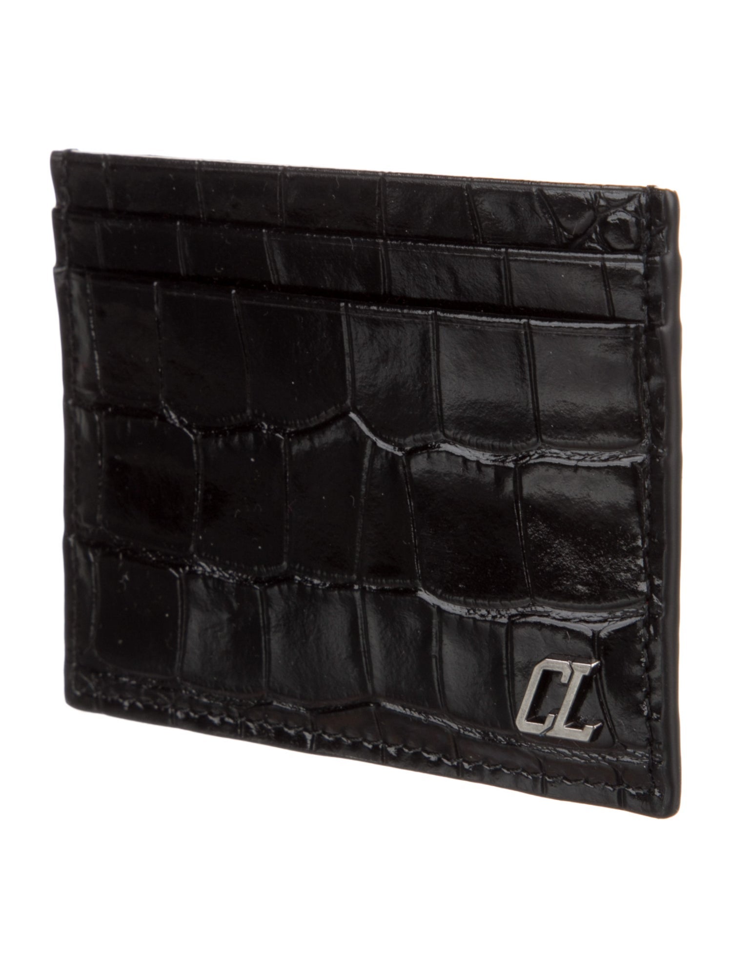Christian Louboutin Embossed Leather Card Holder