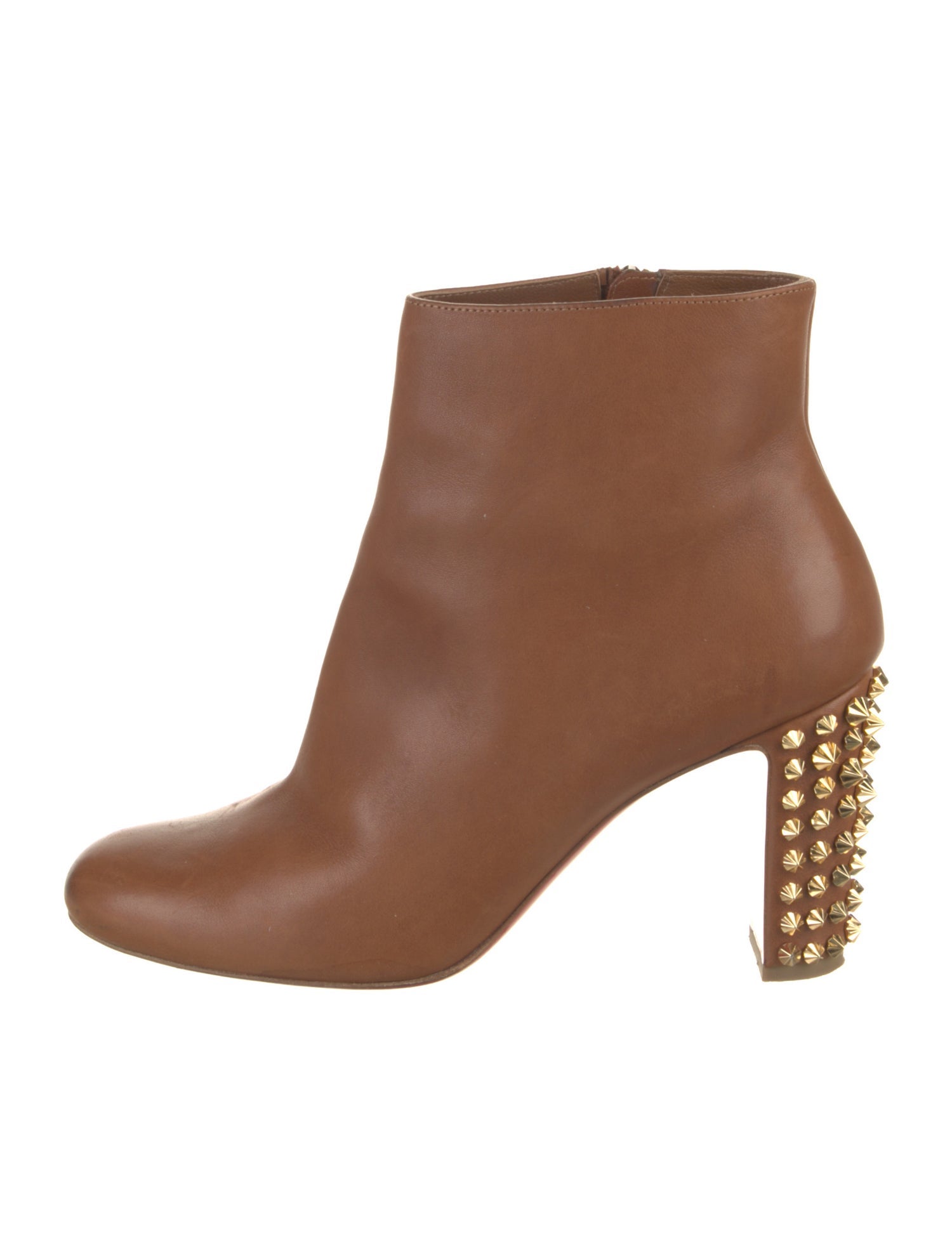 Christian Louboutin Leather Animal Print Boots