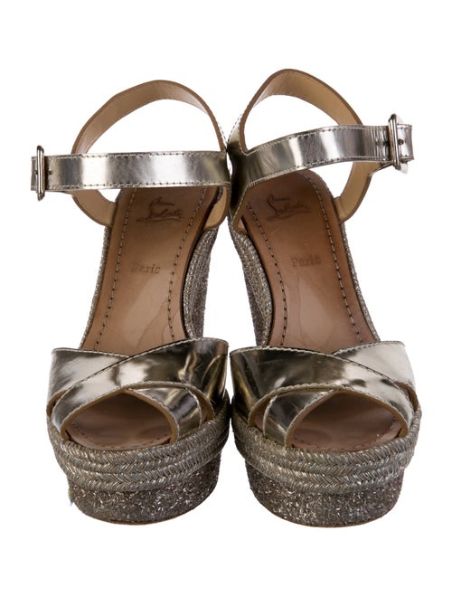 Christian Louboutin Leather Patterned Espadrilles