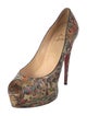 Christian Louboutin Python Animal Print Pumps