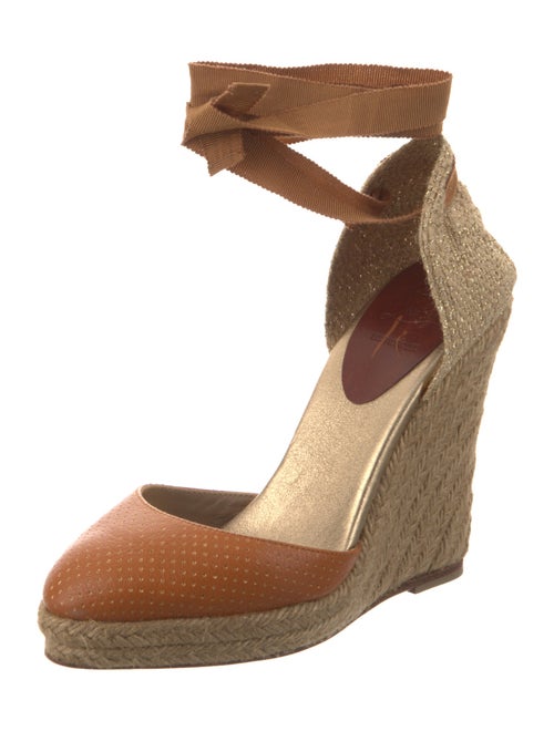 Christian Louboutin Leather Grosgrain Trim D'Orsay Pumps