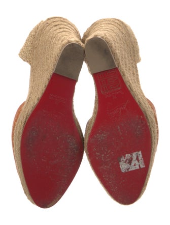 Christian Louboutin Leather Grosgrain Trim D'Orsay Pumps