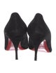 Christian Louboutin Suede Studded Accents Pumps