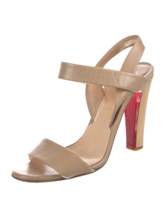Christian Louboutin Lambskin Slingback Sandals