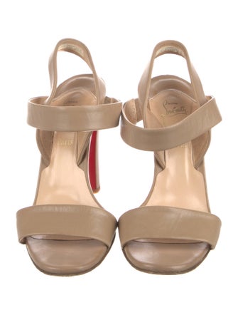 Christian Louboutin Lambskin Slingback Sandals