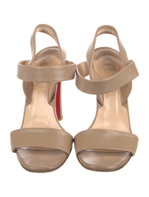 Christian Louboutin Lambskin Slingback Sandals