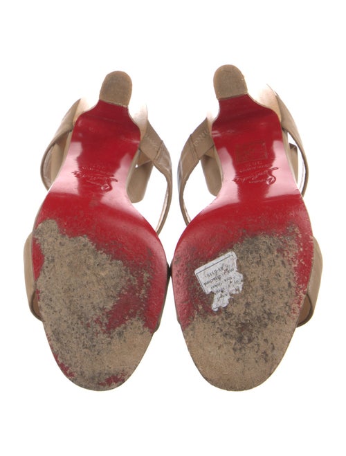 Christian Louboutin Lambskin Slingback Sandals