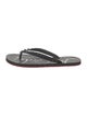 Christian Louboutin Spike Accents Rubber Flip Flops