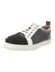 Christian Louboutin Spike Accents Colorblock Pattern Sneakers