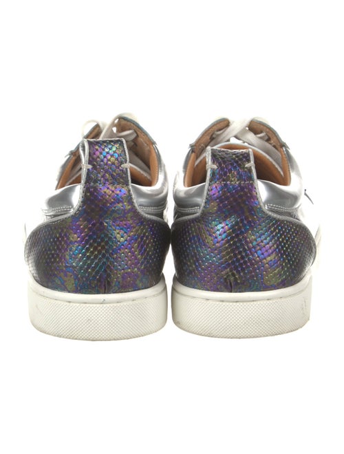 Christian Louboutin Spike Accents Colorblock Pattern Sneakers