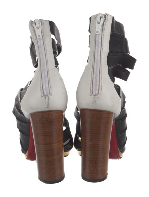 Christian Louboutin Leather Colorblock Pattern Boots