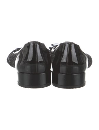 Christian Louboutin Mesh Bow Accents Flats