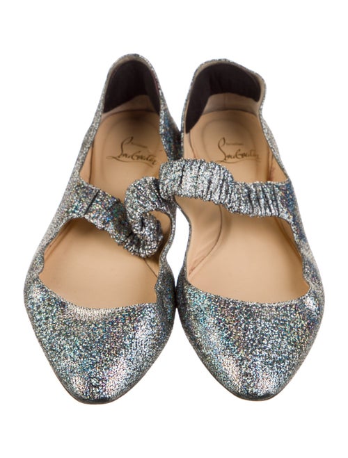 Christian Louboutin Glitter Mary Jane Flats