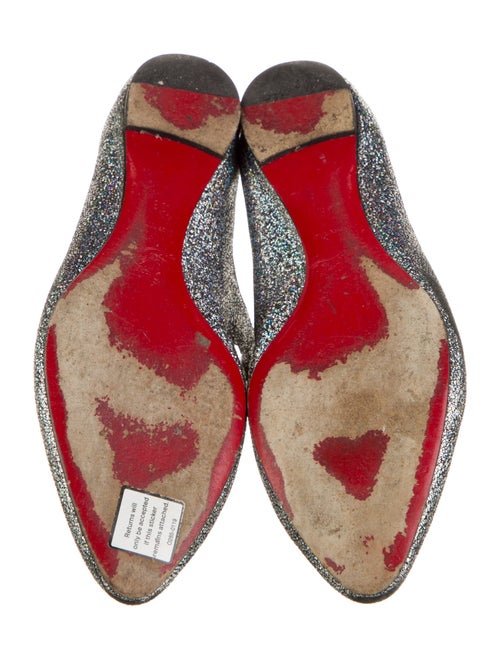 Christian Louboutin Glitter Mary Jane Flats