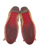Christian Louboutin Patent Leather Bow Accents Ballet Flats