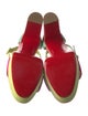 Christian Louboutin Suede Colorblock Pattern Sandals