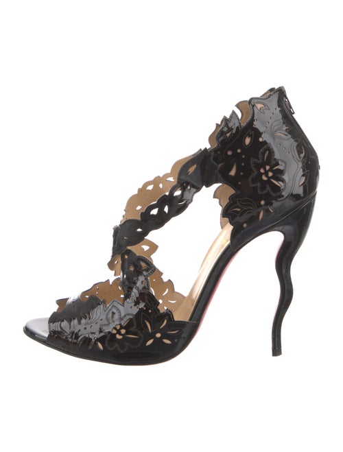 Christian Louboutin Patent Leather T-Strap Sandals