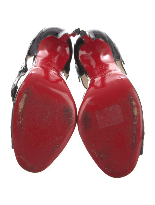 Christian Louboutin Patent Leather T-Strap Sandals