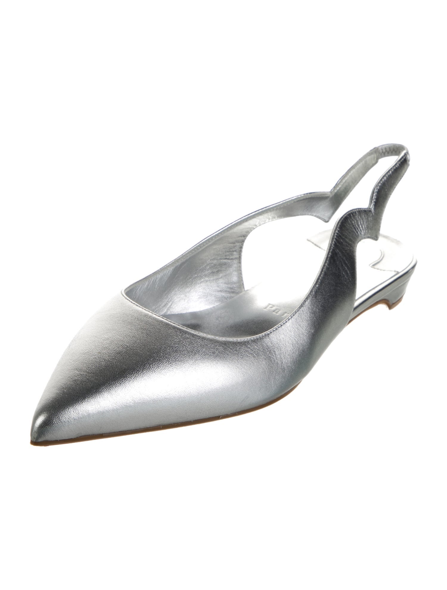 Christian Louboutin Leather Slingback Flats