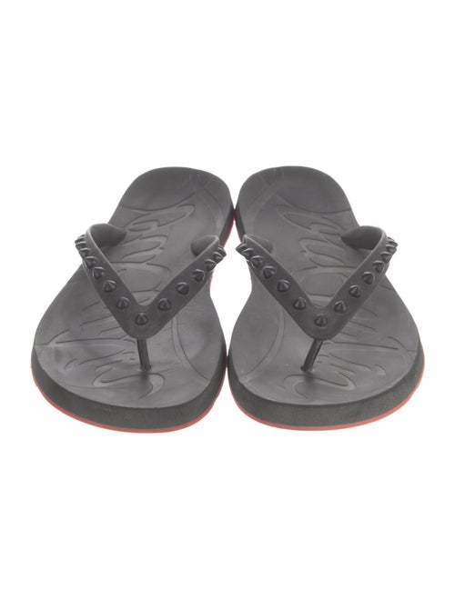 Christian Louboutin Spike Accents Rubber Slides
