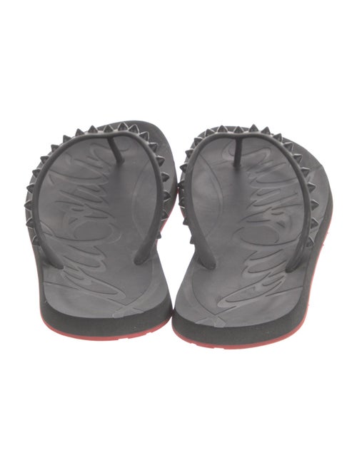 Christian Louboutin Spike Accents Rubber Slides
