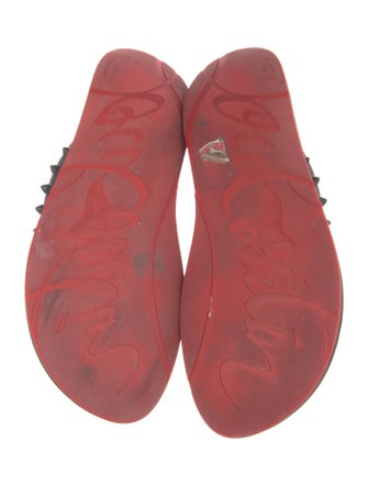 Christian Louboutin Spike Accents Rubber Slides