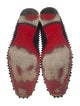 Christian Louboutin Spike Accents Suede Loafers