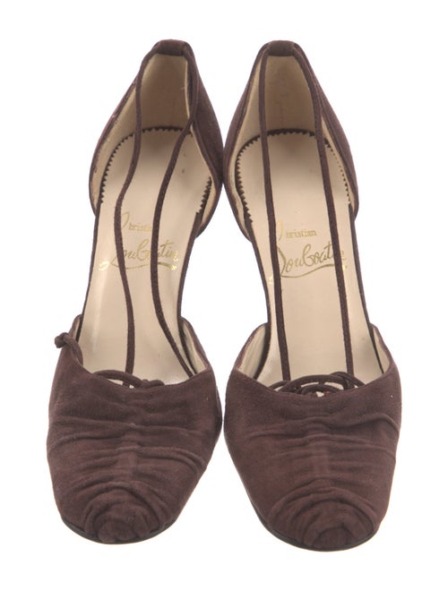Christian Louboutin Suede D'Orsay Pumps