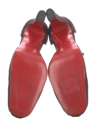 Christian Louboutin Suede D'Orsay Pumps