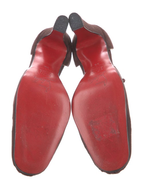 Christian Louboutin Suede D'Orsay Pumps