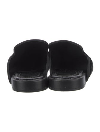 Christian Louboutin Velvet Embroidered Accent Slippers