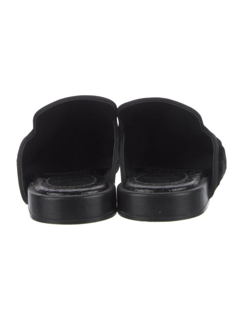 Christian Louboutin Velvet Embroidered Accent Slippers