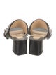 Christian Louboutin Leather Studded Accents Slides