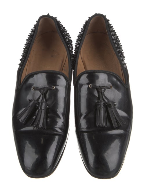 Christian Louboutin Spike Accents Leather Loafers